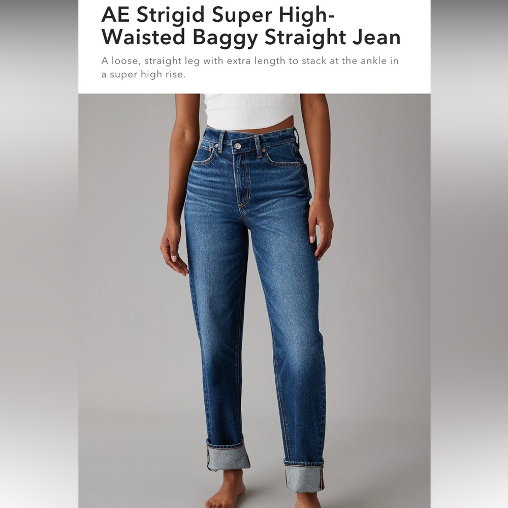 American Eagle Outfitters High Rise Blue Jeans